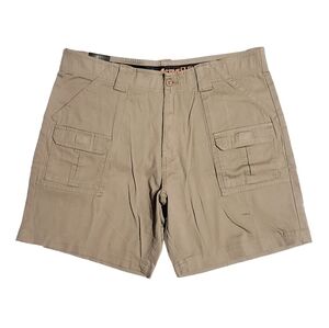 Architect Activeflex Mens Stretch Twill Cargo Shorts Khaki Color Size 38 NWT